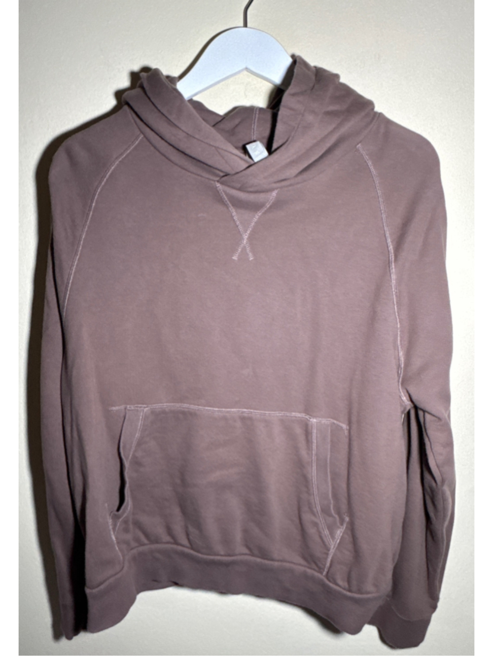 Athleta Mauve Hoodie Sweatshirt Size XL PTP 23”